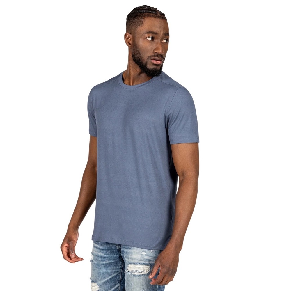 KYODAN Active Men's Heather Blue Short Sleeve Breathable Athletic‎ T-Shirt